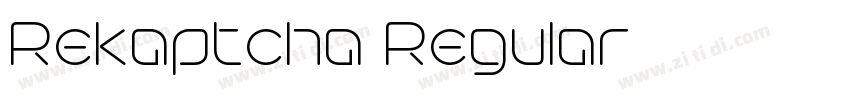 Rekaptcha Regular字体转换